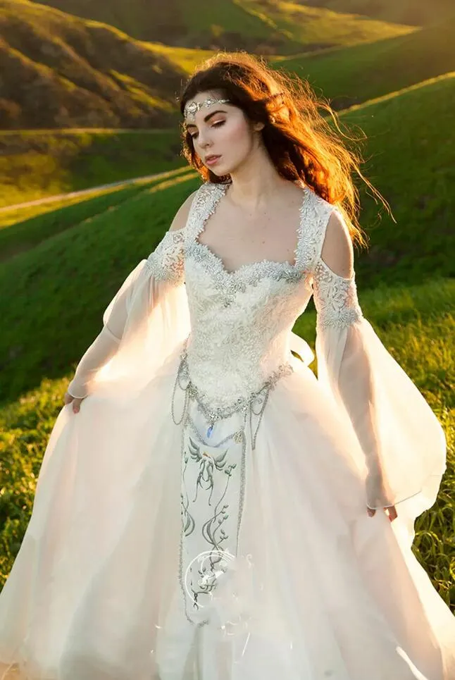 Gothic fairy top wedding dresses