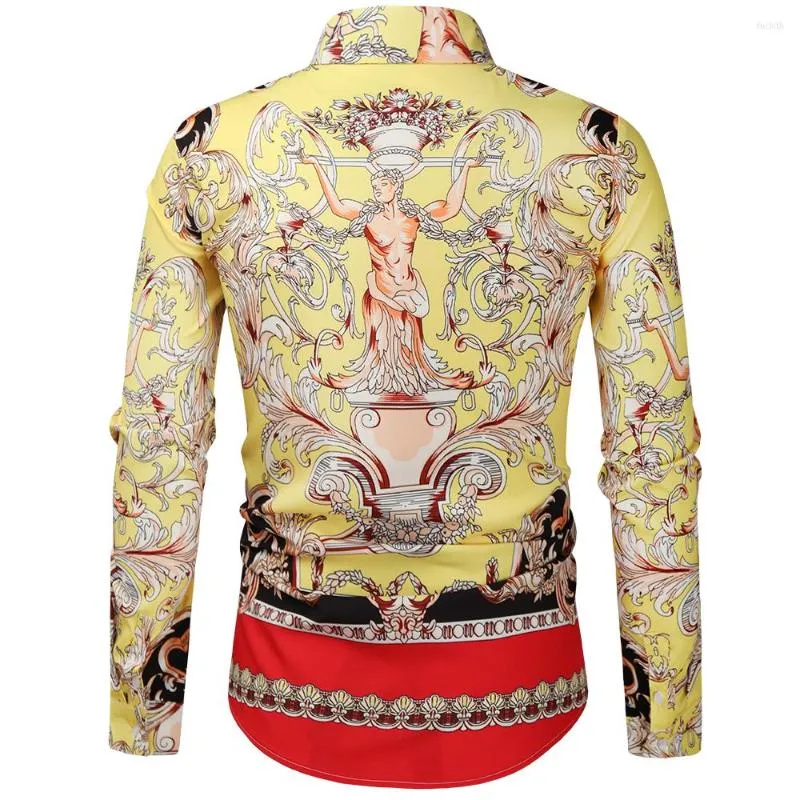 dress shirt semi formal baroque attire for men Semi-Formal Men: A Complete Guide A sleek Men's Luxury Baroque Shirt: Paisley