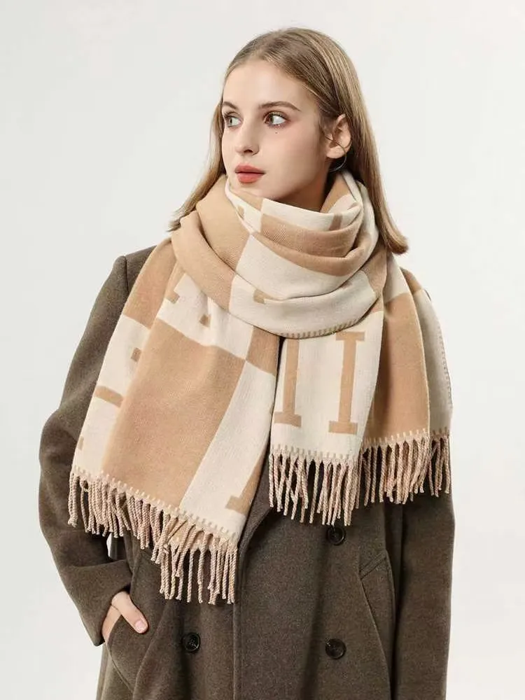 Mode-Schal-Designer für Männer und Frauen Kaschmir-Buchstaben-Schals Großhandelspreis für großen Stil