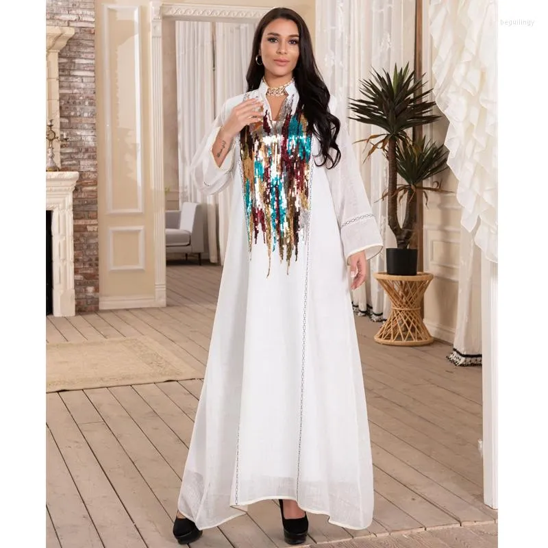 エスニック服kaftan caftan marocain abaya dubaiムスリムファッションスパンコール女性のための七面鳥のアバヤ