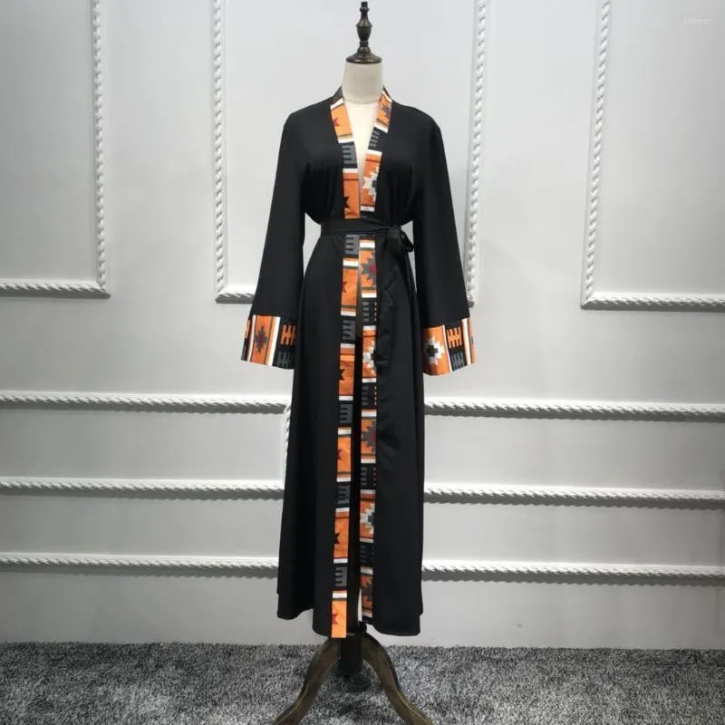 Odzież etniczna Oman Turkish Islamski Abayas dla kobiet Ramadan Caftan Abaya Dubai Kaftan Islam Kimono Cardigan Hidżab muzułmańska sukienka Maxi