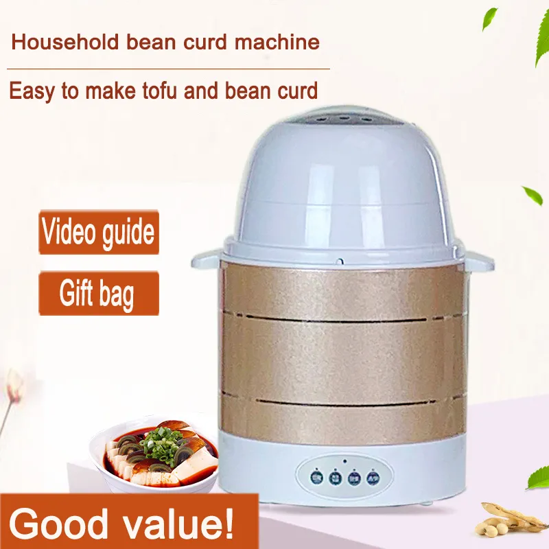 Maker Bean Curd Machine med sojabönmjölk Hushåll Small Automatic Brain rostfritt stål Mekanism Söt vin Yoghurt