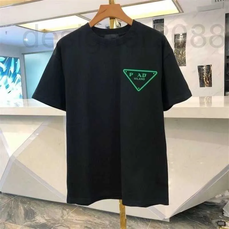 T-shirts Masculinas Design T-shirt Masculina Primavera Verão Cor Manga Férias Curto Casual Carta Estampado Grande Top 3TQ3