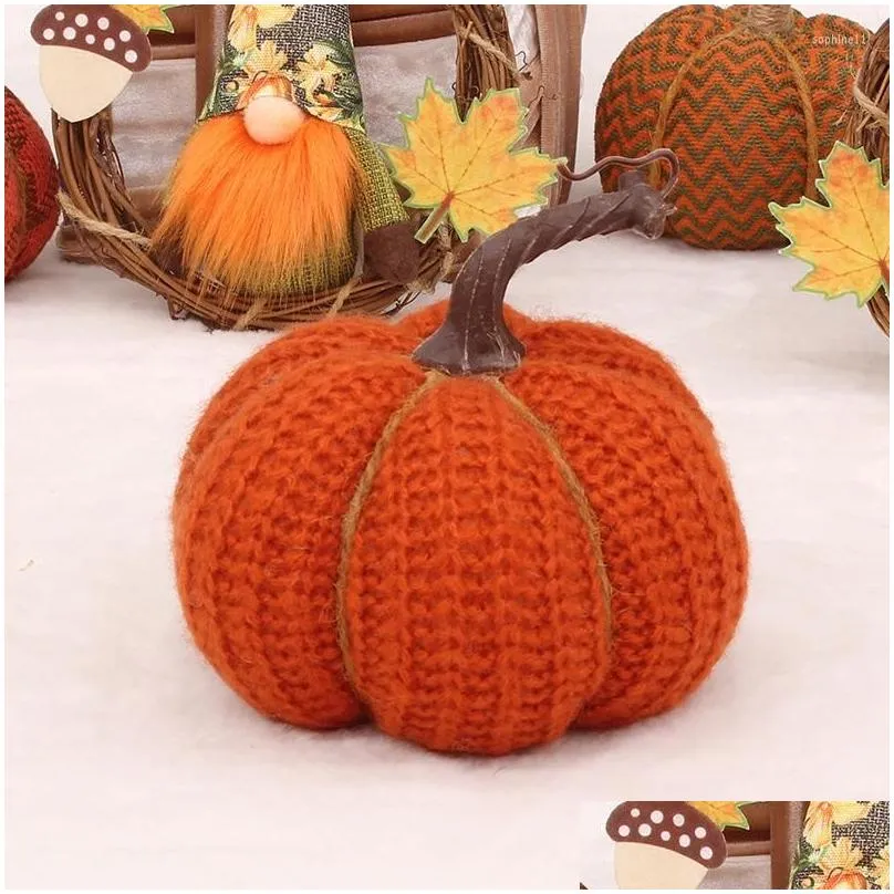 Party Decoration Pumpkin Diy Craft Home Wedding Birthday Halloween Cones Set For Christmas Decor Props Fall Drop Delivery Garden Fes Dh93A