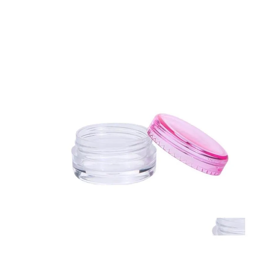 Storage Bottles Jars 3G/5G Food Grade Plastic Boxes Round Bottom Cream Cosmetic Packaging Box Small Sample Wax Container Sn4717 Dr Dhacy