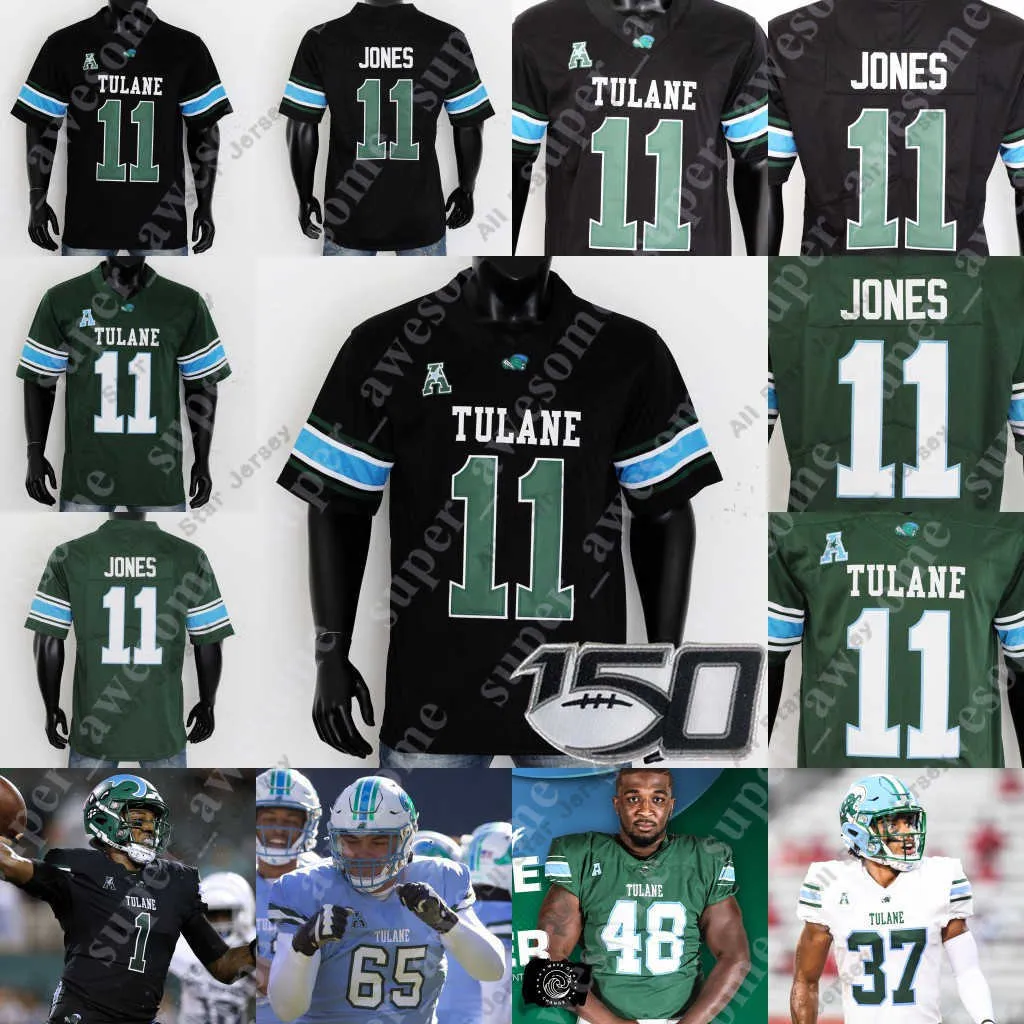 Tulane Football Jerseys Jerseys Football Green Wave Football Jersey DJ Douglas Jack Collins Alfred Thomas Connor Prouet Larry Brooks Armoni