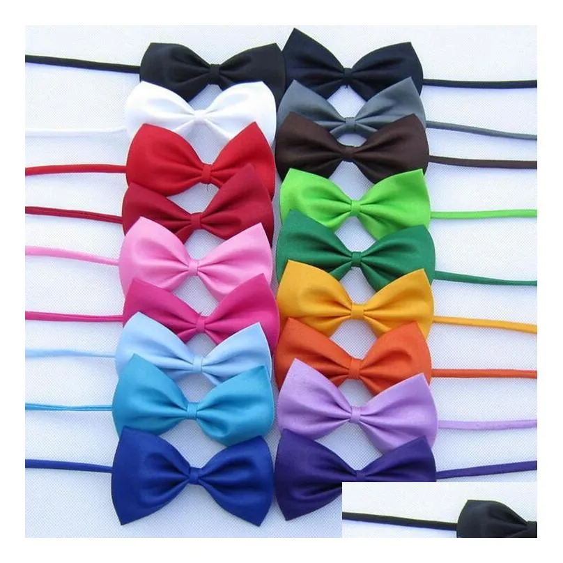 Cat Costumes Wholesale Adjustable Dog Bow Tie Neck Pet Puppy Bows Collar For Kitten Accessories F0628G01 Drop Delivery Home Garden Su Dhvo5