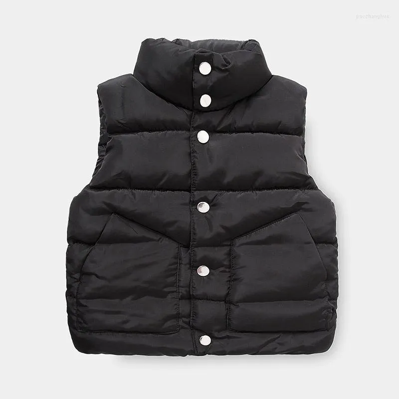 Waistcoat winter peuter jongens verdikken Vest Koreaanse mode massief warm katoen voor jongen babykleding kinderen mouwloze jas