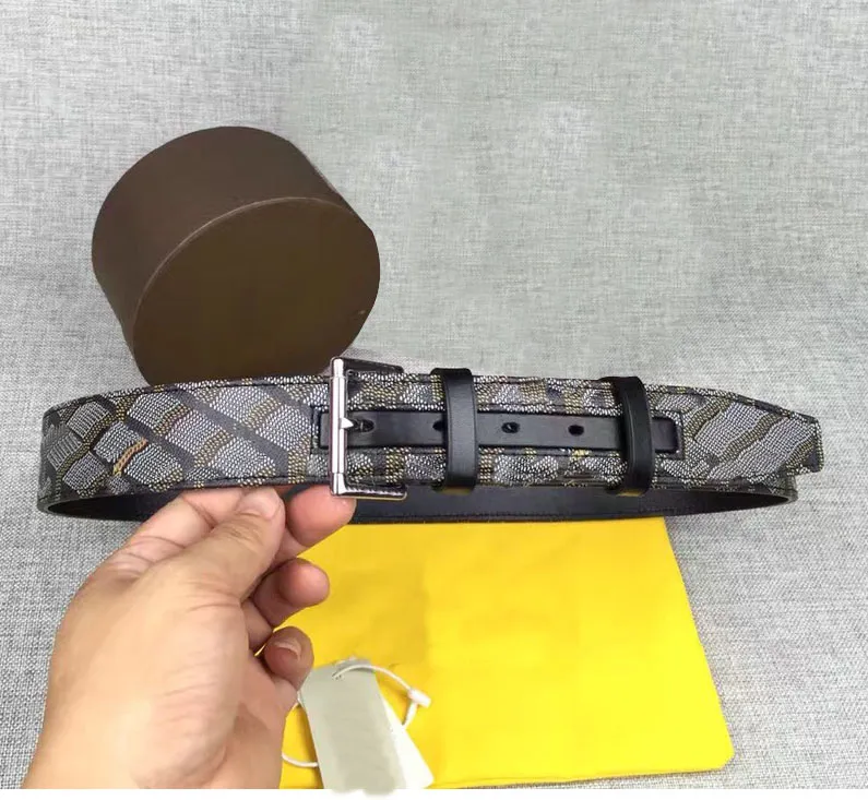 High Quality Cowhide Designer Belts For Men And Women Goya Black