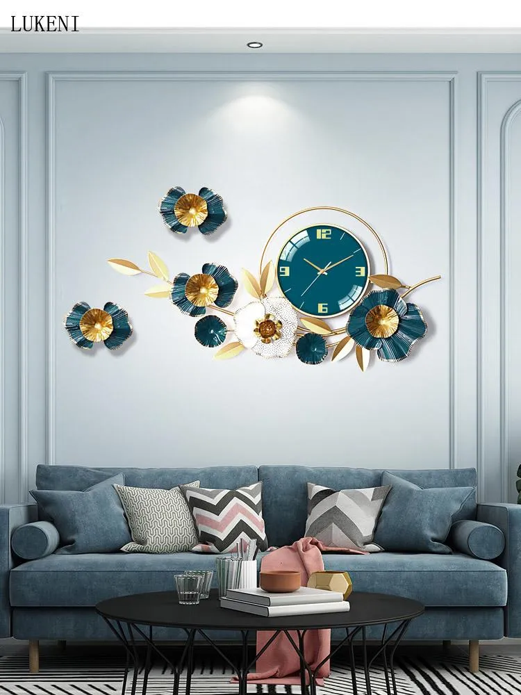 Relógios de parede sala de estar em casa moda criativa
