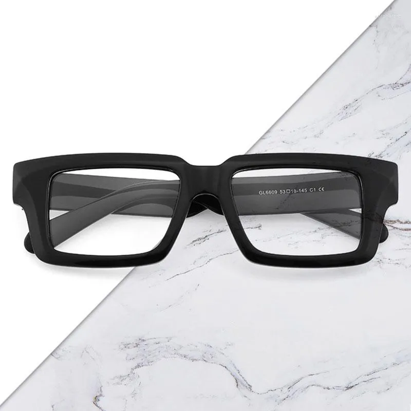 Óculos de sol Bolsas de óculos ópticos de acetato vintage homens designer de marca de marca de moda artesanal de alta qualidade Óculos de leopardo