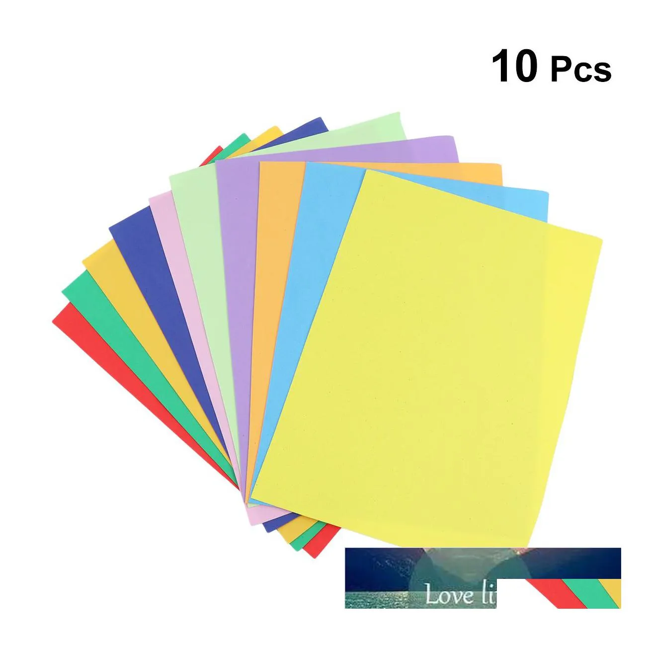 Narzędzia rzemieślnicze 10pcs Colorf Foam Arkusz DIY Materiał papierowy ręcznie robiony gąbka Scrapbooking Dzieci Upuszczenie dostawy domu Arts Garden Arts Craf otcpx