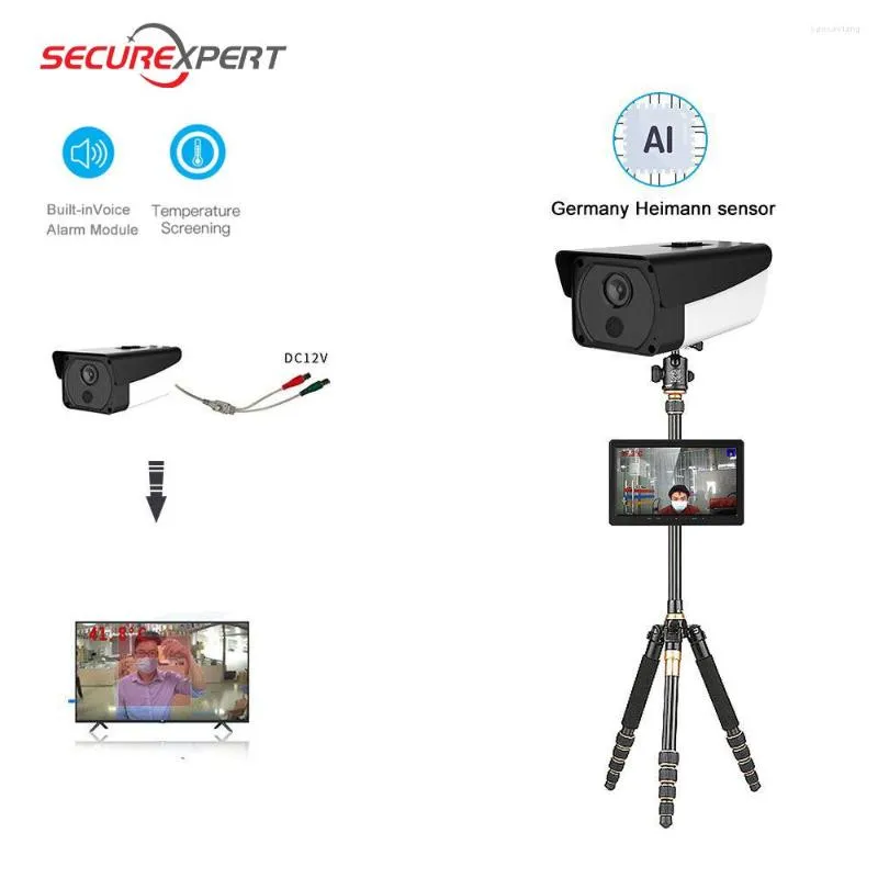 Thermische camera digitale afbeelding ip ir menselijk lichaam temperatuur imager voor koorts detectie met alarm