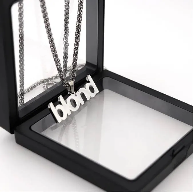 Blond Fashion Brand men's jewelry Men And Women Hip-Hop Personality Couple Pendant Necklace Street All-Match Jewelry