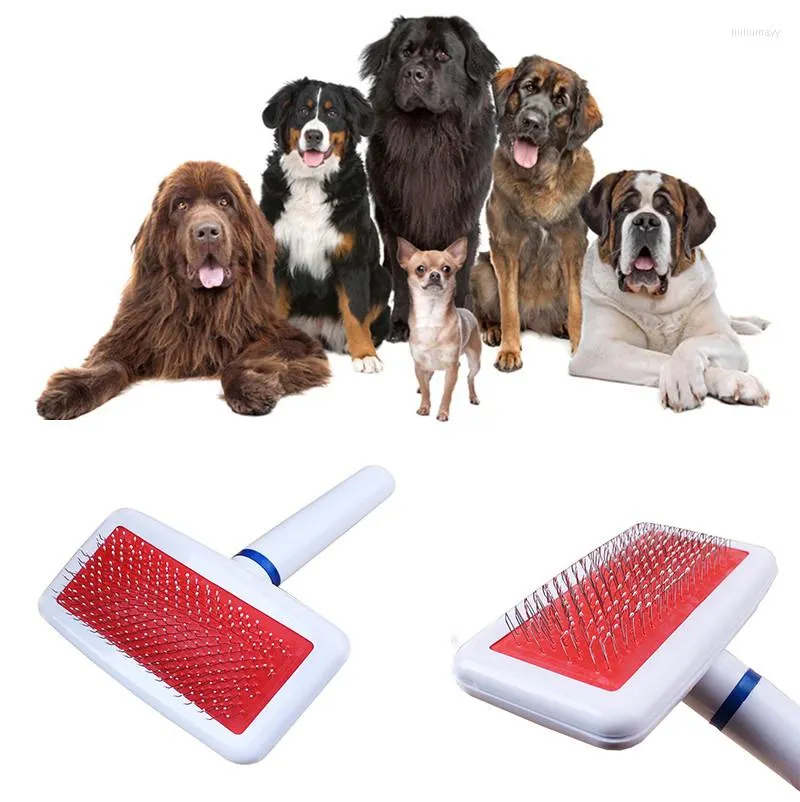 Dog Car Seat Covers Pet Cat Shedding Grooming Anti-Static Hair Fur Brush Needle Comb Rake Tool Products Accessories Supplies