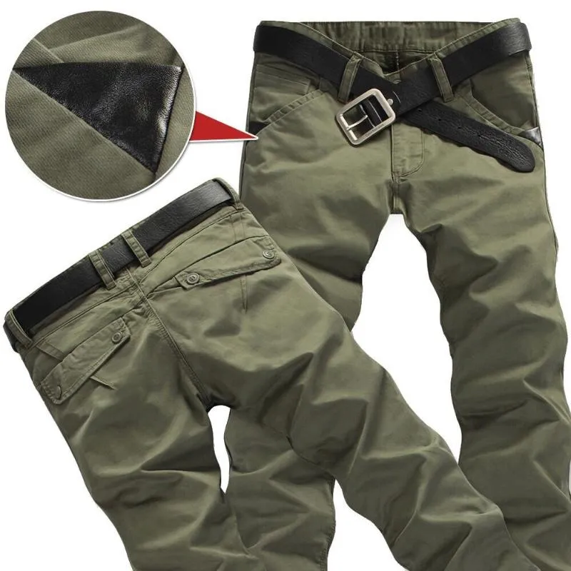 Herrbyxor last herr casual stor storlek taktiska män outwear armé raka slacks långa byxor streetwear pantalon