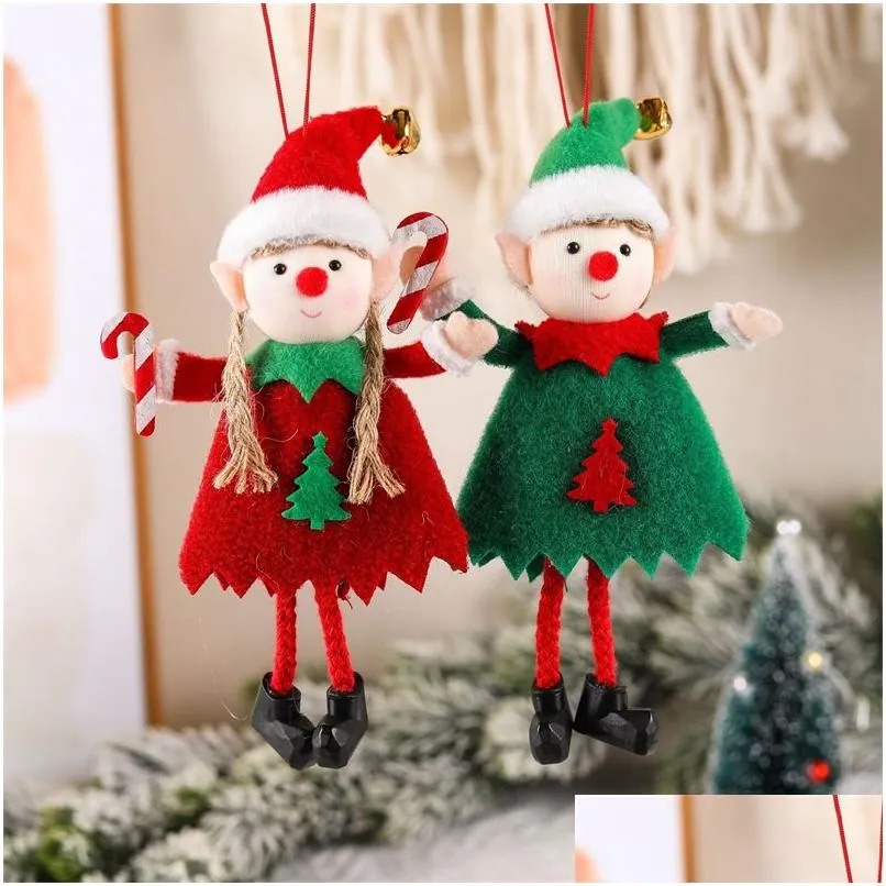 Julekorationer 2023 Ny gr￤ns￶verskridande s￶t Fairy Doll Tree Decoration Pendant Accessories Drop Delivery Home Garden Festive Par DH1V4