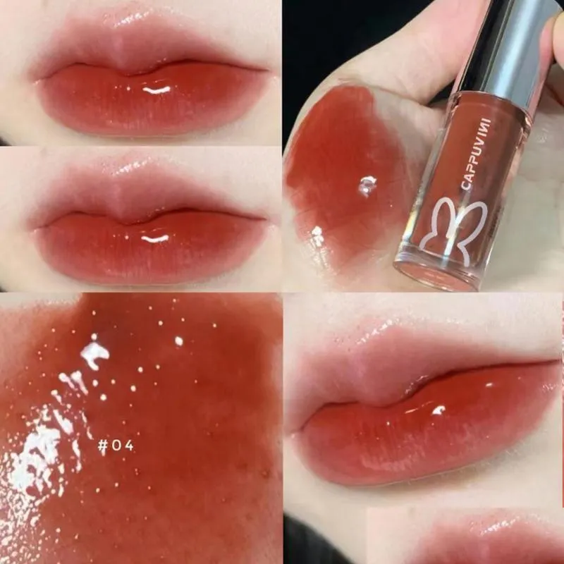 Lip Gloss Pink Tube Glossy Glaze Waterproof Transparent Lipstick Moisturizing Oil Sexy Red Tint Makeuplip Drop Delivery Health Beaut Dhnoj