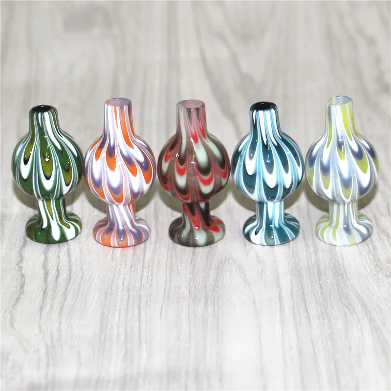 Narguilés Spinning Glass Carb Caps Directionnel Bubble Ball Cap Coloré Carb Caps Pour Quartz Banger Nails Eau Bongs Dab Rigs