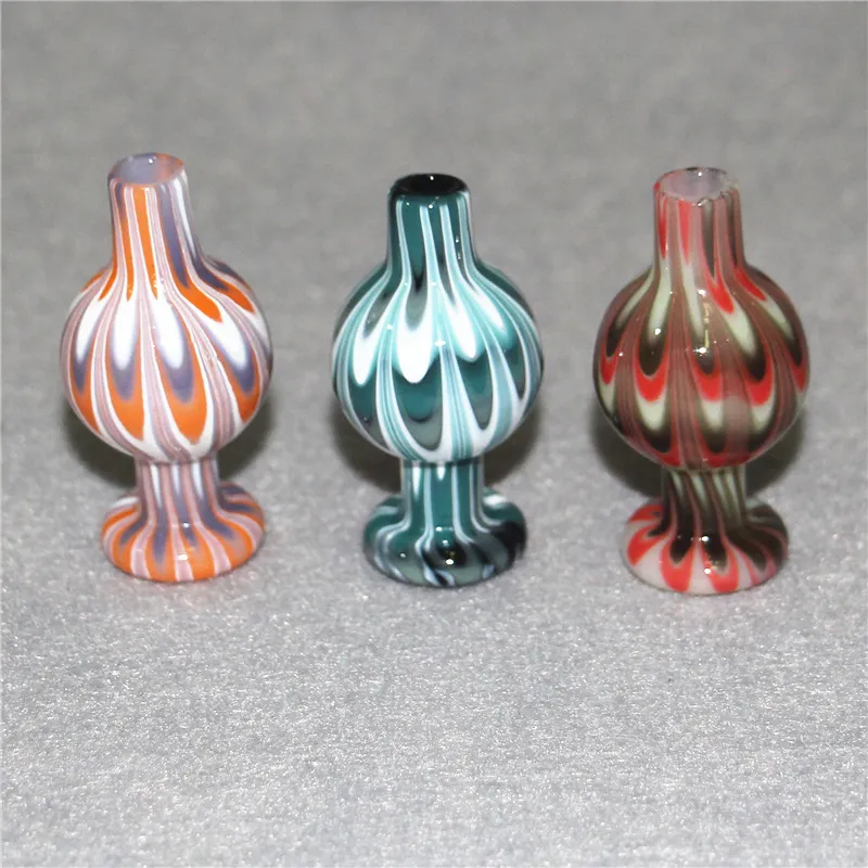 물 담뱃대 25mmod 유리 버블 탄수화물 캡 캡 헤드 캡 경사 가장자리 석영 뱅거 손톱 Dab Rigs Ash Catchers