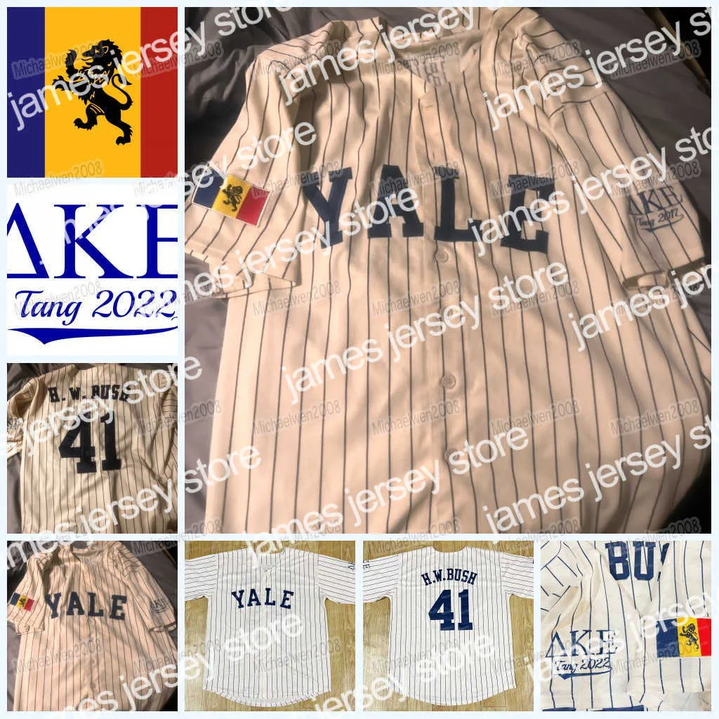 Baseball Jerseys Yale University Baseball Jersey 100 Double Stitched Embroidery Vintage High