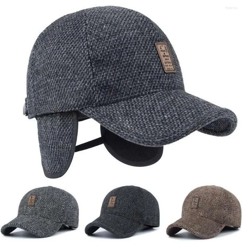 Berretti Autunno Inverno Regolabile Casual Spessore Caldo Berretto da baseball Bomber Cappelli Paraorecchie Cappello