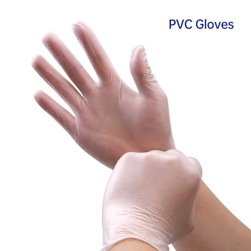 Gants plastique jetables vinyle pour la sécurité et protection des