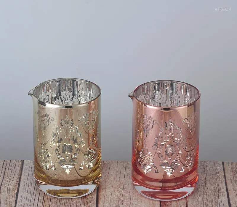 Wine Glasses Seamless 600ml Bar Cocktail Mixing Glass --Copper/Gold Version
