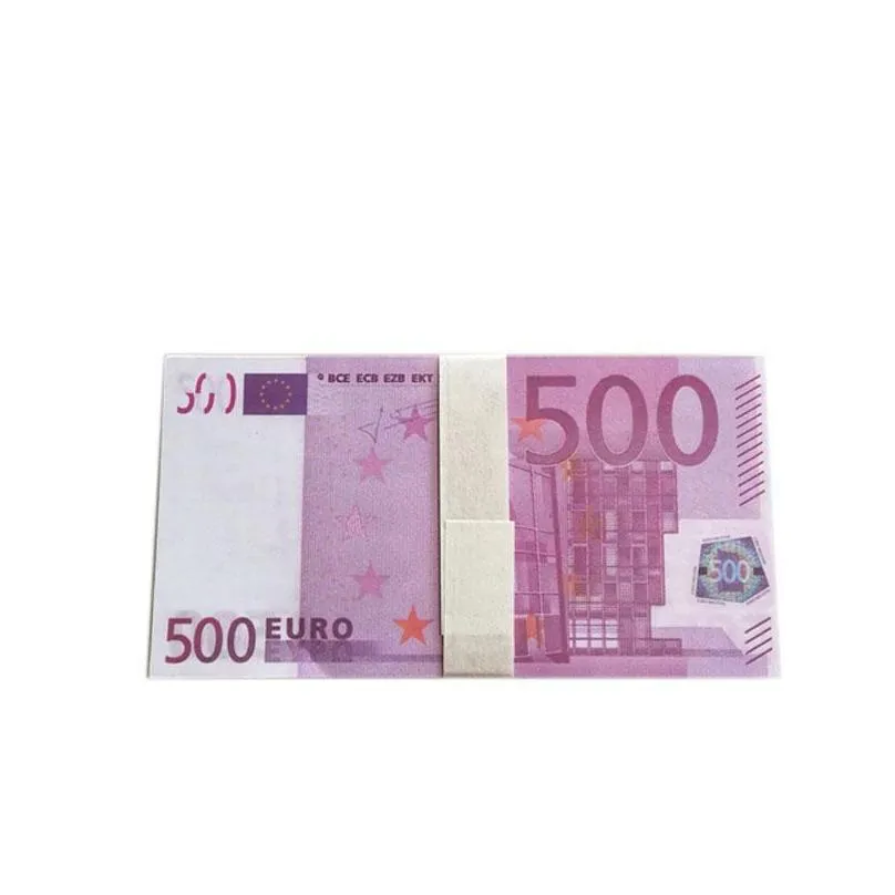 Autres fournitures de fête de fête 3 Pack Fake Money Banknote 10 20 50 100 200 EUROS REALIST Pound Bar Bar accessoires Copie Copie Currency Movie F DHGRIRKX85LE9