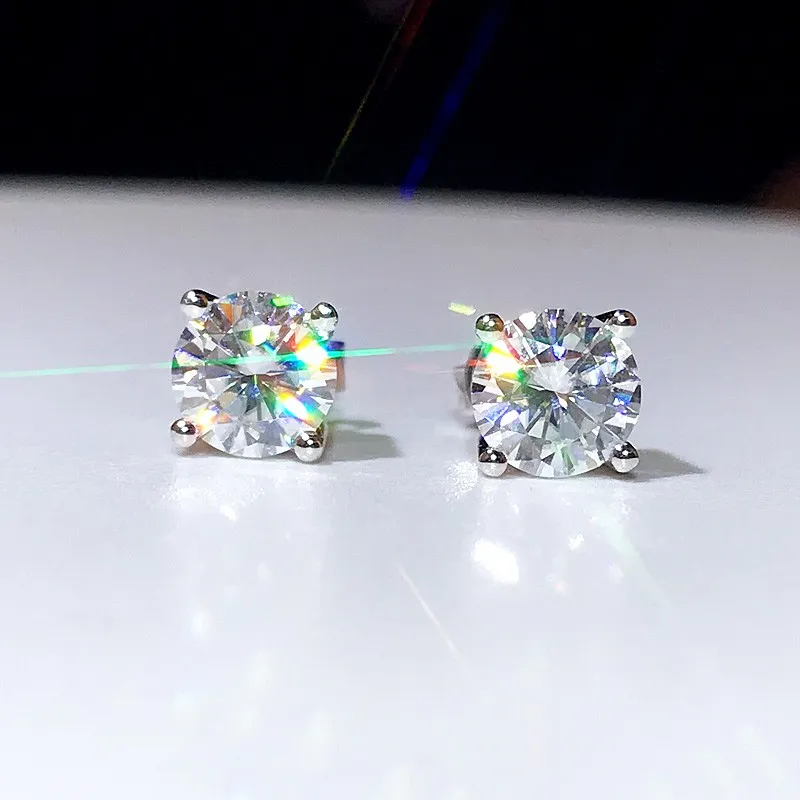 Orecchini A Cerchio Huggies In Argento 925 Con Zirconi – Diametro 15 Mm, Per Donna E Ragazza