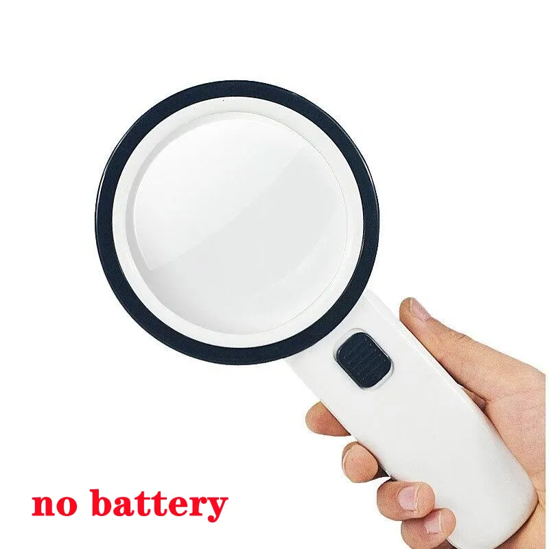 Magnifying Glass w/ Light 30X Power Jumbo Lighted Magnifiers Lens