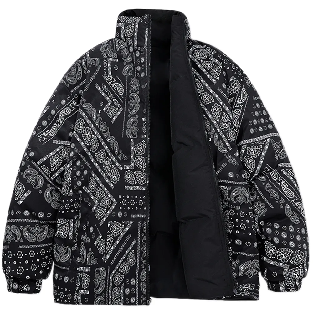 Herrjackor vinterjacka män reversibla parkor förtjockar varm kappa herr streetwear parka kvinnor mode outwear rockar överdimensionerade 23 230111