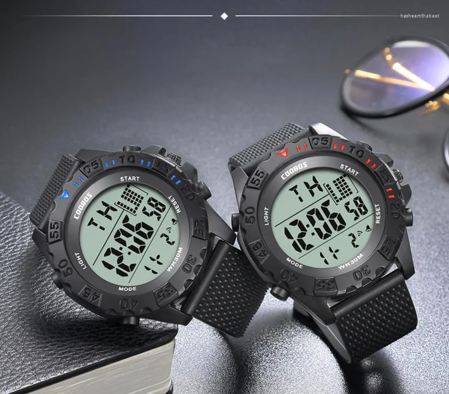 Wristwatches 2023 Electronic Digital Watch Men Multifunction Luminous Watches LED Fashion Sports Waterproof Large Dial Alarm Wrist Watch1