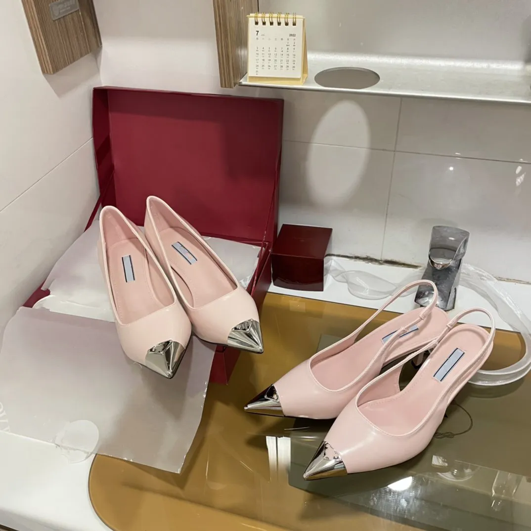 Pinkw Woman Sandals Pointy High-Heeled Single Shoes With Crystals Satin Crystals Series Slippers Sandaler Loafers Muller Shoes Upper With Heat-tätade