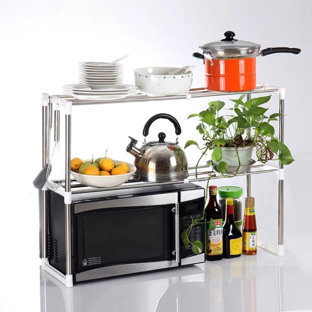 Égouttoirs à vaisselle organisateur de cuisine et étagère de rangement accessoires de séchage pour étagère four à micro-ondes 230111