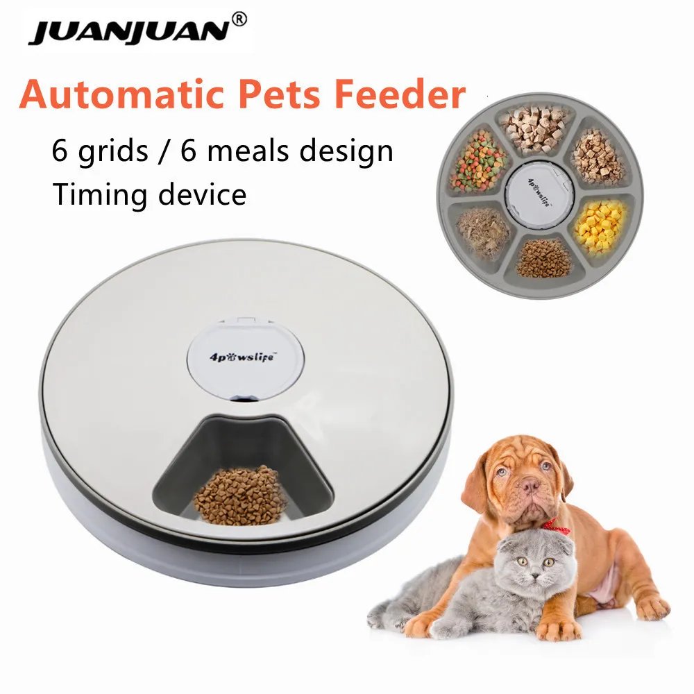 Hundskålar matare automatiska husdjur matare smart matdispenser för katter med röst påminn foderverktyg timer skålmatning tillbehör 230111