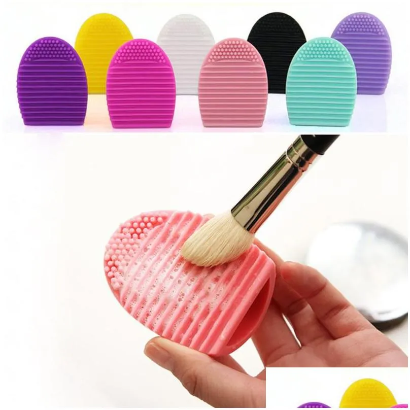 Schwämme Applikatoren Baumwolle Sile Make-up Reinigungsbürsten Waschbürste Scrubber Board Kosmetik Drop Lieferung Gesundheit Schönheit Werkzeuge A Dhlc4