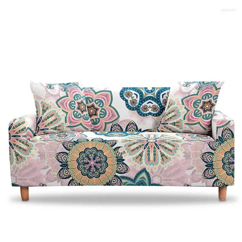 Chair Covers Fashion Living Room/office Sofa Cover Elastic 3D Mandala Suitable For 1/2/3/4/seat And L-shaped