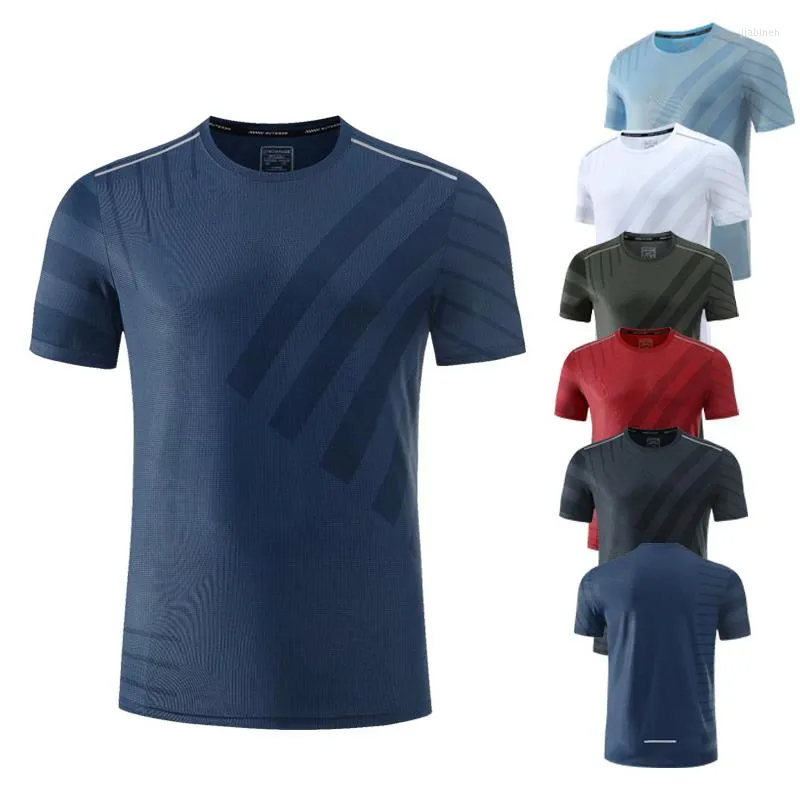 Men's T Shirts Summer Sports T-shirts Quick-dry Running Suit Short-sleeved Casual Top