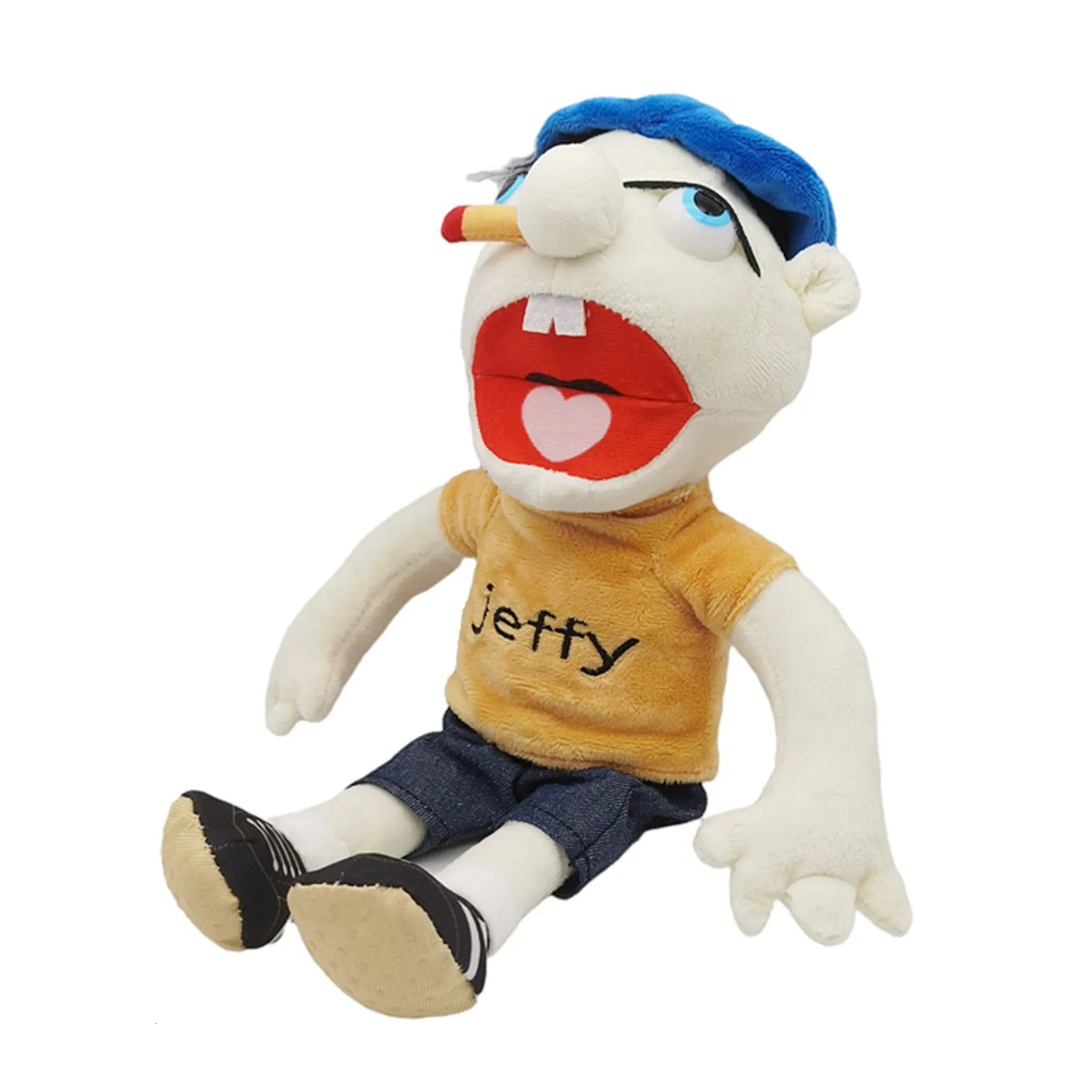 Rapper Jeffy Puppet Hand Puppet Plush Toy 60cm Stuffed Doll Kids gift new