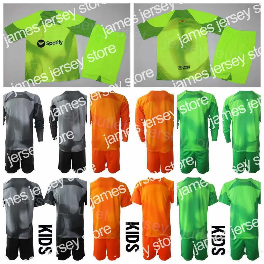 Футбольные комплекты/спортивные костюмы Club Team Goalie Long Sleeve GK Soccer 26 Inaki Pena Jersey Комплект вратаря 1 Antoni Ramallets 36 Arnau Tenas 1 Marc-Andre Ter Stegen