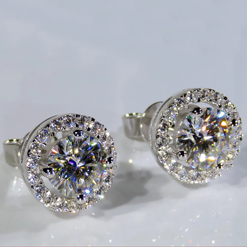 Orecchini A Perno In Argento 925 A Forma Di Cuore Con Zirconia Cubica – Placcati Oro 14K, Ipoallergenici, Regalo Per Lei
