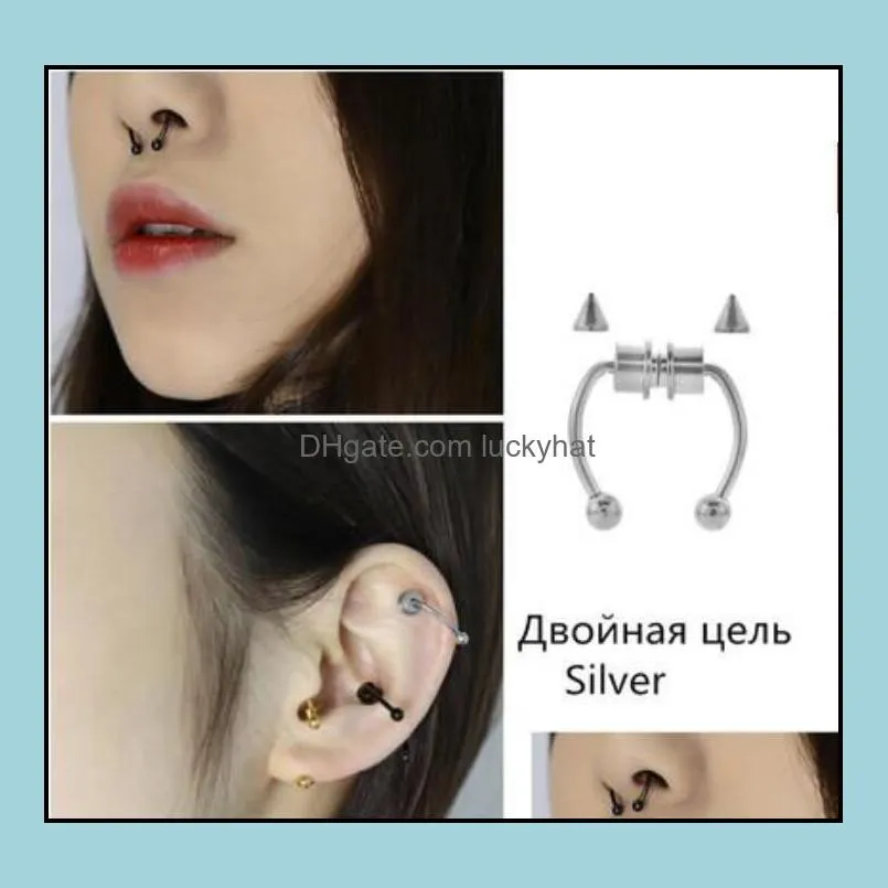 Dropship Magnetic Septum Rings For Women Men Fake Nose Ring Hoop