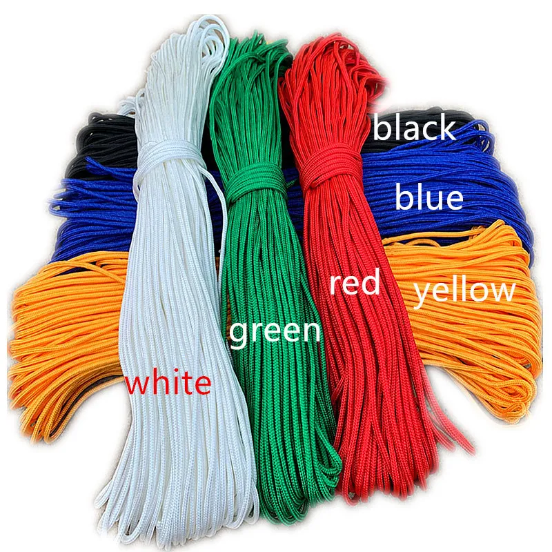 Black And Red PP Braided Nylon Rope Tent Bag 4/6/8mm Ideal For