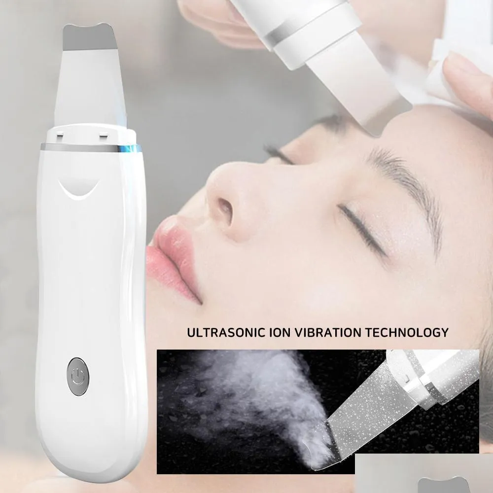 Appareils de soins du visage Trasonic Nettoyage en profondeur Hine Épurateur de peau Enlever la saleté Points noirs Réduire les rides et les taches Blanchiment du visage Levage Dhm9Z