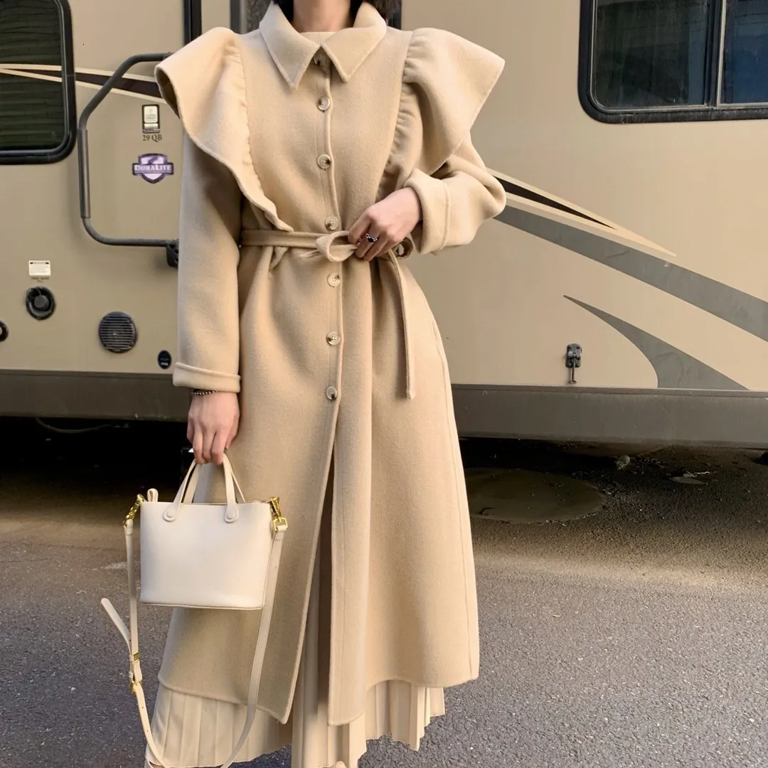 Trench Donna Monopetto, Collo Rovesciato - Giacca A Vento Leggera Per Primavera/autunno, In Poliestere