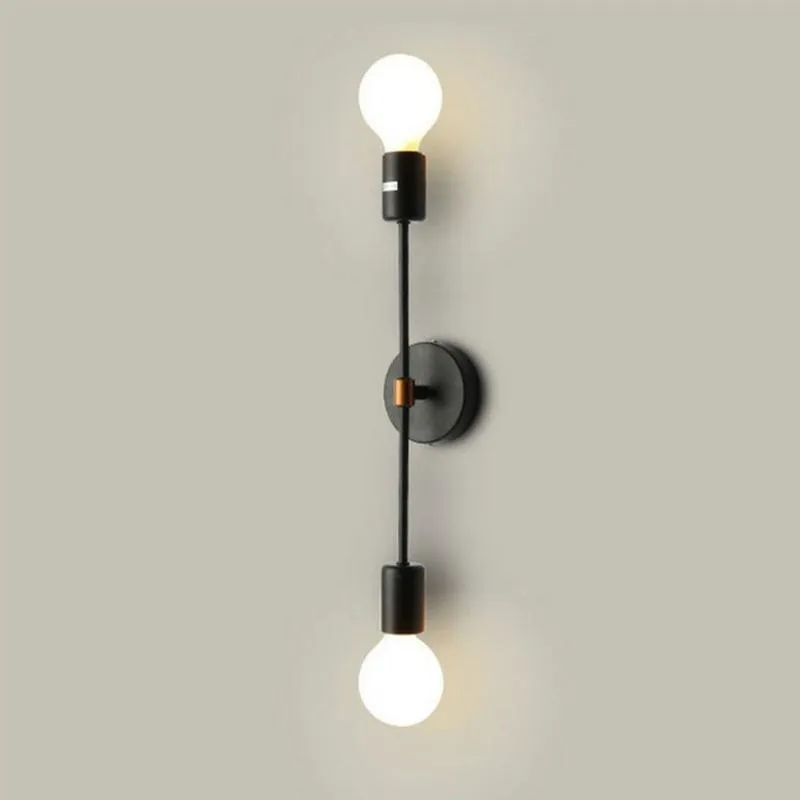 Lampade da parete LED industriale a doppia testa Ferro Soggiorno Corridoio Retro Bar Camera da letto Nordic Bagno Luci Applique Apparecchi