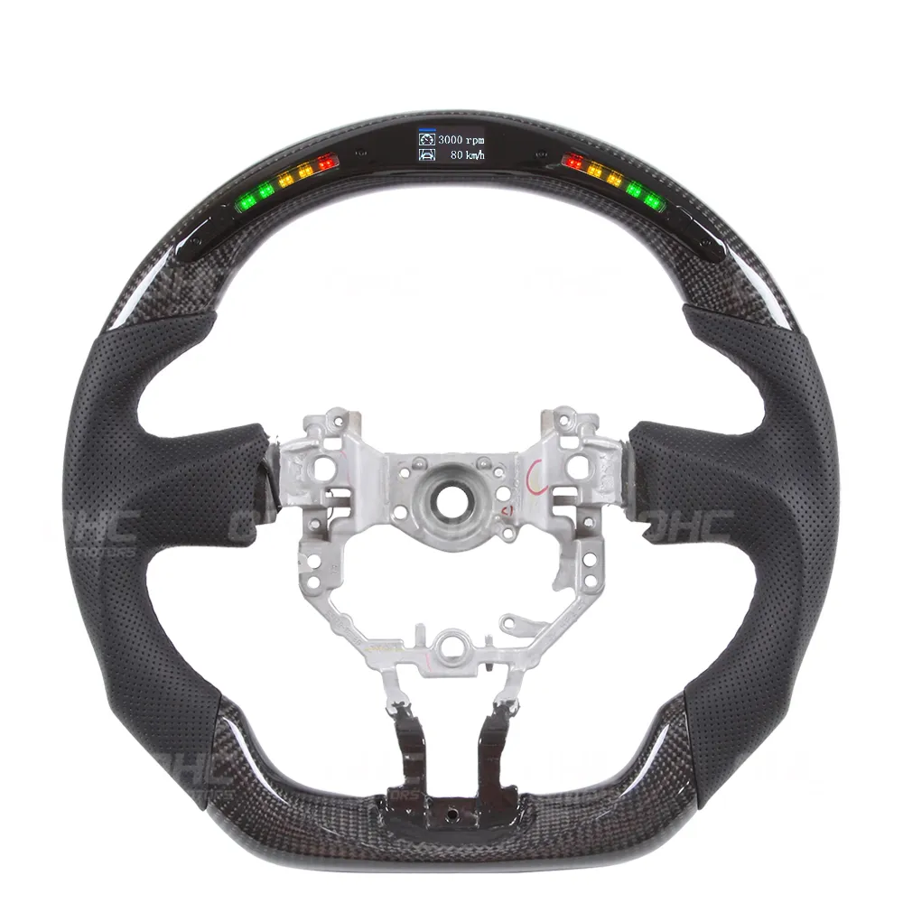 Auto Parts Driving Wheel Carbon Fiber LED Steering Wheels Compatible For 86 GR86 GT86 FRS BRZ AE86 Car Styling Whee l Systems