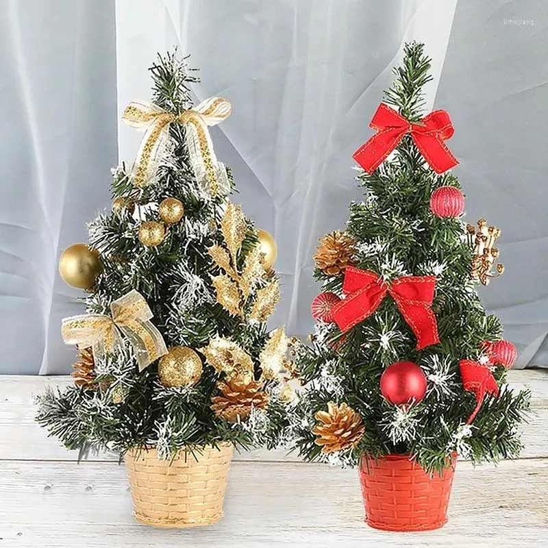 Weihnachtsdekorationen 20/30/40 cm Mini Künstlicher Baum Desktop Dekoration Party Home Accessoires Geschenke