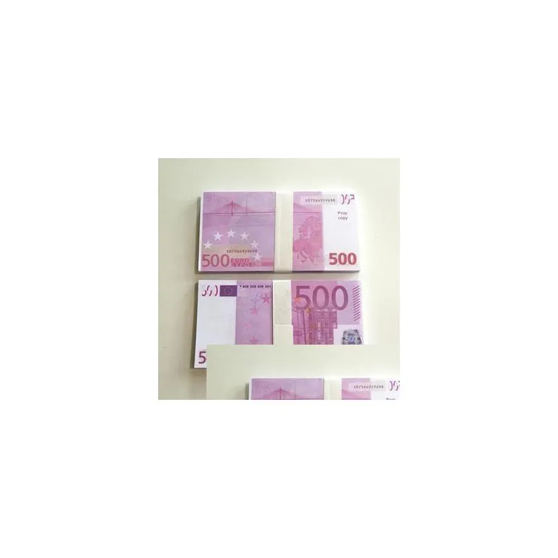 Другие принадлежности для праздничных вечеринок 3 упаковки новых фальшивых банкнот 10 20 50 100 200 долларов США евро фунт английских банкнот Реалистичная игрушка DhbajD0KW